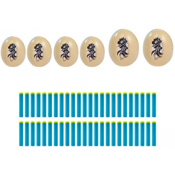 Фото - Бластер многозарядный ZURU набор X-Shot DINO Combo Pack (2 средних яйца, 4 маленьких яйца, 48 патронов) (4859)