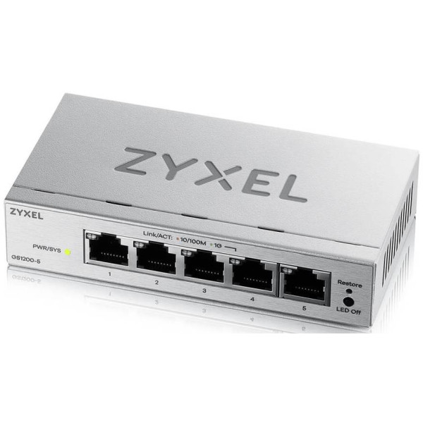 Фото - Коммутатор локальной сети (Switch) Zyxel GS1200-5 v3 (GS1200-5V3-EU0101F)