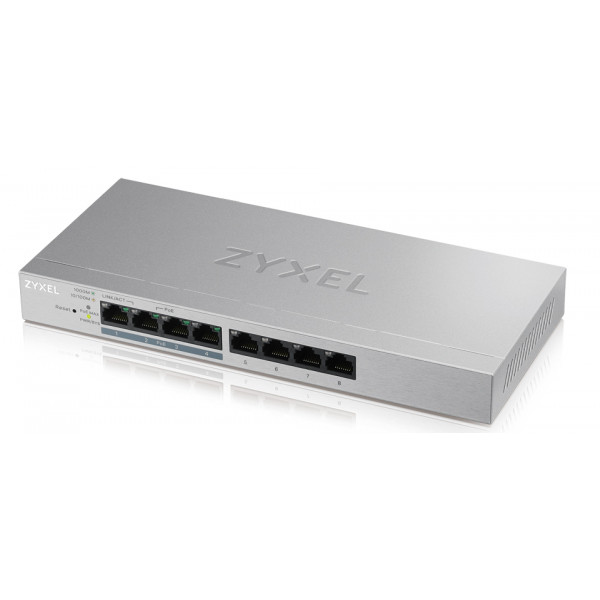 Фото - Коммутатор локальної мережі (Switch) Zyxel GS1200-8HPV2-EU0101F