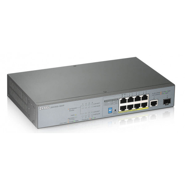 Фото - Коммутатор локальной сети (Switch) Zyxel GS1300-10HP-EU0101F