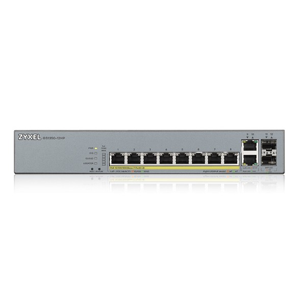 Фото - Коммутатор локальної мережі (Switch) Zyxel GS1350-12HP