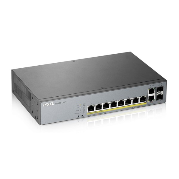Фото - Коммутатор локальної мережі (Switch) Zyxel GS1350-12HP
