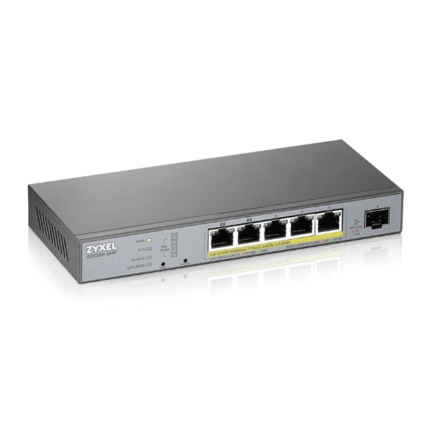 Фото - Коммутатор локальної мережі (Switch) Zyxel GS1350-6HP