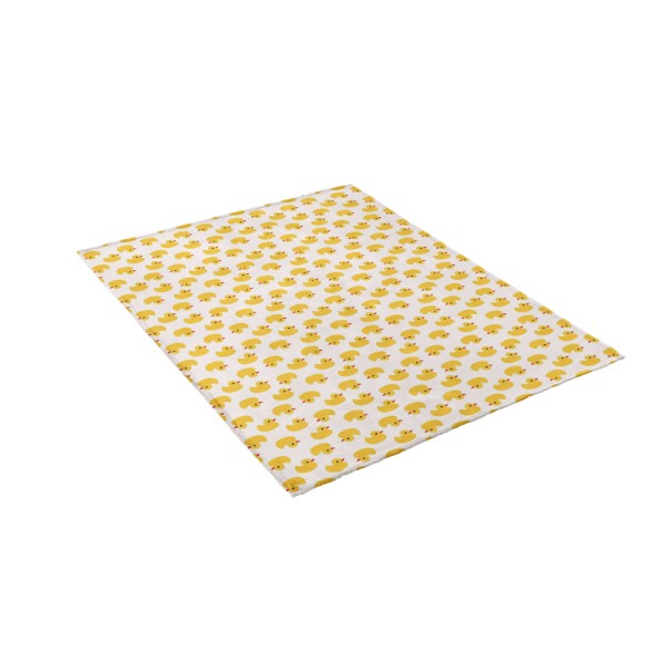 Фото - Плед полуторний Biltex Flannel пісочний Sunny Duck 150х200 (4820298414039)
