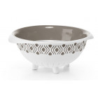 Білий з коричневим