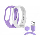 Білий з фіолетовим