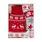 Червоний з сірим