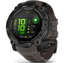 Смарт-годинник Garmin Instinct 3, 50mm, AMOLED, Black Bezel with Charcoal Band (010-03020-00)