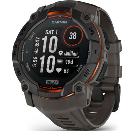 Смарт-годинник Garmin Instinct 3, 50mm, Solar, Black Bezel with Charcoal Band (010-02935-00)