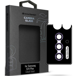 Захисне скло для смартфону Armorstandart для камери Supreme Black Icon for Samsung S24 Plus Cobalt Violet (ARM76612)