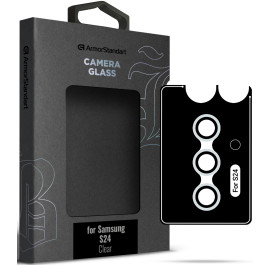 Захисне скло для смартфону Armorstandart для камери Supreme Black Icon for Samsung S24 Clear (ARM76614)