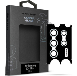 Захисне скло для смартфону Armorstandart для камери Supreme Black Icon for Samsung S24 Ultra Clear (ARM76616)