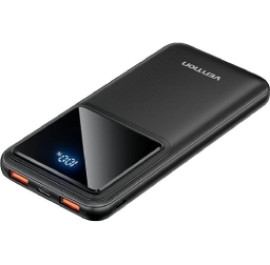 Батарея мобільна Vention 10000mAh 22.5W 3A,PD QC 3.0 Micro-USB USB-C,2xUSB-A LED Display Black (FHKB0)