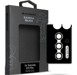 Захисне скло для смартфону Armorstandart для камери Supreme Black Icon for Samsung S24 Plus Marble Grey (ARM76610)