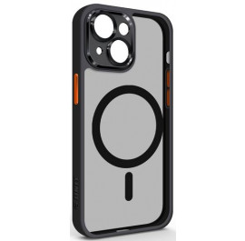 Чохол для смартфону Armorstandart Unit MagSafe SE for Apple iPhone 14 Black Orange (ARM75365)