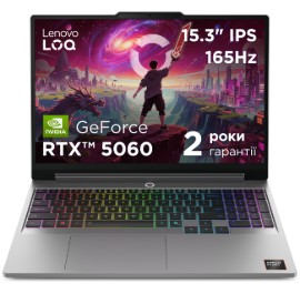 Ноутбук ігровий Lenovo LOQ 15AHP11 (83TN0025RA) Luna Grey