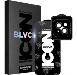 Захисне скло для смартфону Armorstandart Supreme Plus Black Icon for Apple iPhone 14 (ARM68071)