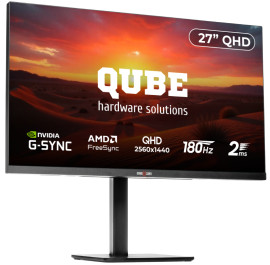 Монітор ігровий QUBE Overlord (G27Q180HC)