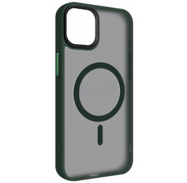 Чохол для смартфону Armorstandart Uniq Magsafe for Apple iPhone 15 Plus Dark Green (ARM75323)