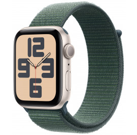 Смарт-годинник Apple Watch SE GPS 40mm Starlight Aluminium Case with Lake Green Sport Loop