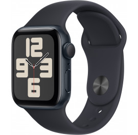 Смарт-годинник Apple Watch SE GPS 40mm Midnight Aluminium Case with Midnight Sport Band - S/M