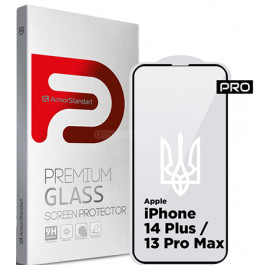 Захисне скло для смартфону Armorstandart Pro 3D LE for Apple iPhone 14 Plus/13 Pro Max Black (ARM65655)