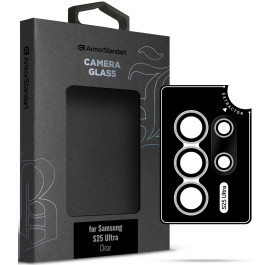 Защитное стекло для смартфона Armorstandart для камеры Supreme Black Icon for Samsung S25 Ultra Black Clear (ARM83223)
