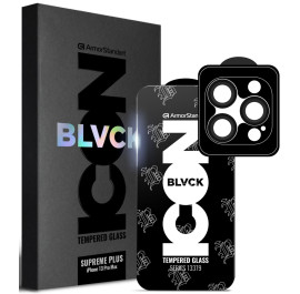 Захисне скло для смартфона Armorstandart Supreme Plus Black Icon for Apple iPhone 13 Pro Max (ARM68070)