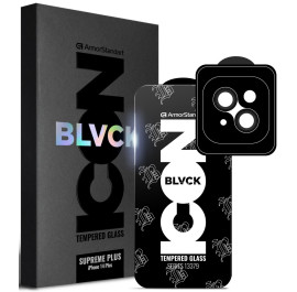Захисне скло для смартфону Armorstandart Supreme Plus Black Icon for Apple iPhone 14 Plus (ARM68069)