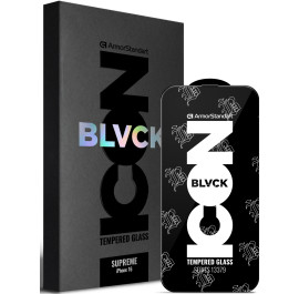 Захисне скло для смартфону Armorstandart Supreme Black Icon 2.5D for Apple iPhone 16 Black (ARM78035)