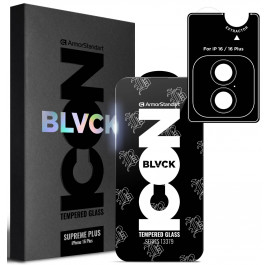 Захисне скло для смартфону Armorstandart Supreme Plus Black Icon for Apple iPhone 16 (ARM81395)