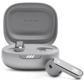 Навушники вкладиші бездротові TWS JBL Live Flex Silver(JBLLIVEFLEXSVR)