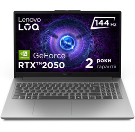 Ноутбук ігровий Lenovo LOQ 15IAX9E (83LK008RRA) Luna Grey
