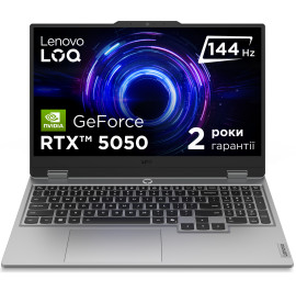 Ноутбук ігровий Lenovo LOQ 15IRX10 (83JE006WRA) Luna Grey