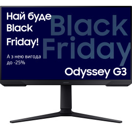 Монітор ігровий Samsung Odyssey G3 (LS24DG302EIXCI)