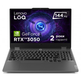 Ноутбук ігровий Lenovo LOQ 15IAX9 (83GS00ALRA) Luna Grey