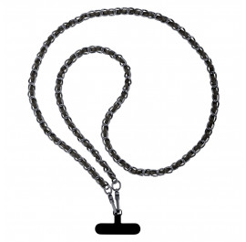 Ремінець для смартфону Armorstandart Chain link Aged Ruthenium with Black Leather (ARM77035)
