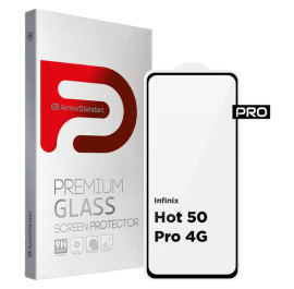 Захисне скло для смартфону Armorstandart Pro for Infinix Hot 50 Pro 4G Black (ARM80935)