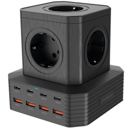 Мережевий зарядний пристрій Armorstandart Resolute Power ARP- 544 100W GaN  2m Black (ARM73177)