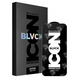 Захисне скло для смартфону Armorstandart Supreme Black Icon 3D for Apple iPhone 16 Pro Max Black (ARM78038)