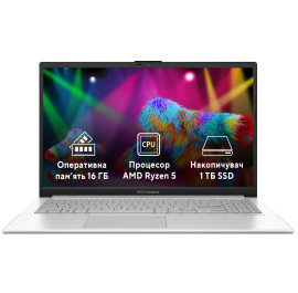 Ноутбук Asus Vivobook Go 15 E1504FA-BQ1197 Cool Silver