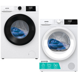 Купити Комплект техніки Gorenje Пральна машина з фронтальним завантаженням + Сушильна машина Gorenje W3NGPI61SBS/UA + D2HNE7E/UA