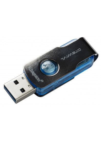  Флеш USB Kingston DTSWIVL 32GB USB 3.0 Blue (KC-U2B32-6RB).