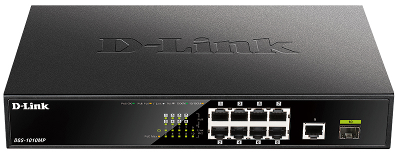 Коммутатор локальной сети (Switch) D-Link DGS-1010MP - Фото 1
