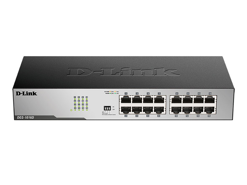 Коммутатор локальной сети (Switch) D-Link DGS-1016D - Фото 1