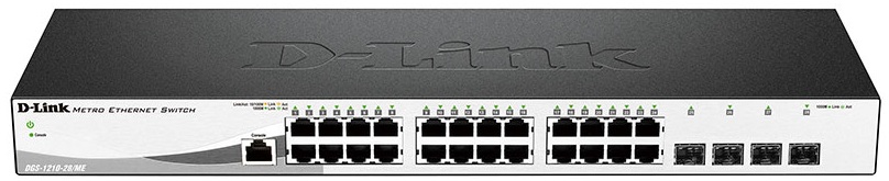 Коммутатор локальной сети (Switch) D-Link DGS-1210-28P/ME - Фото 1