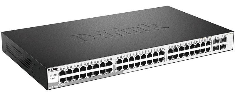 Коммутатор локальної мережі (Switch) D-Link DGS-1210-52/ME/B1A купити ...