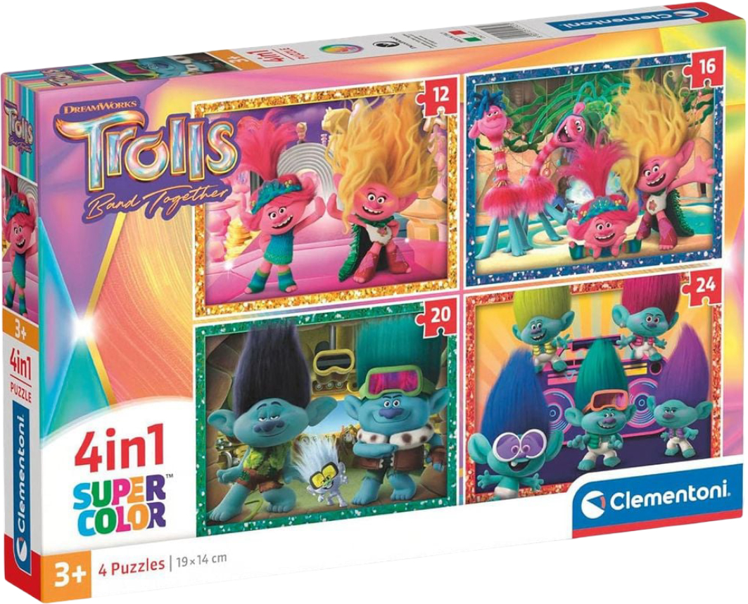 Купити Пазли (3-4 роки) Clementoni Trolls 3 12,16,20 та 24 ел. (21527) - Фото 1 Пазли (3-4 роки) Clementoni Trolls 3 12,16,20 та 24 ел. (21527) - Фото 1