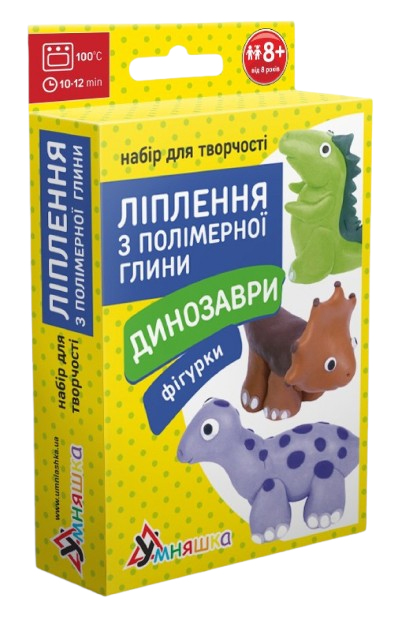 Лепка из глины Умняшка Фигурки Динозавры (ПГ-008) - Фото 1