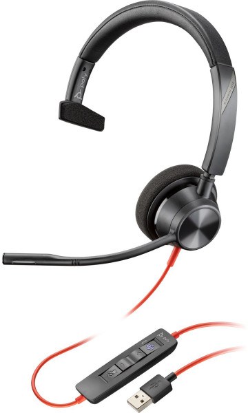 Гарнитура проводная Poly BlackWire C3310-M USB-A HS Mono (767F6AA) - Фото 1